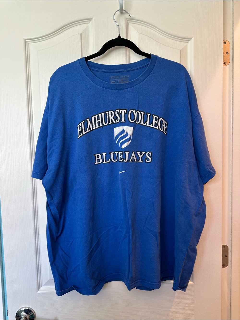 Nike Elmhurst College Bluejays T-Shirt Men’s Blue College Graphic Tee XXL